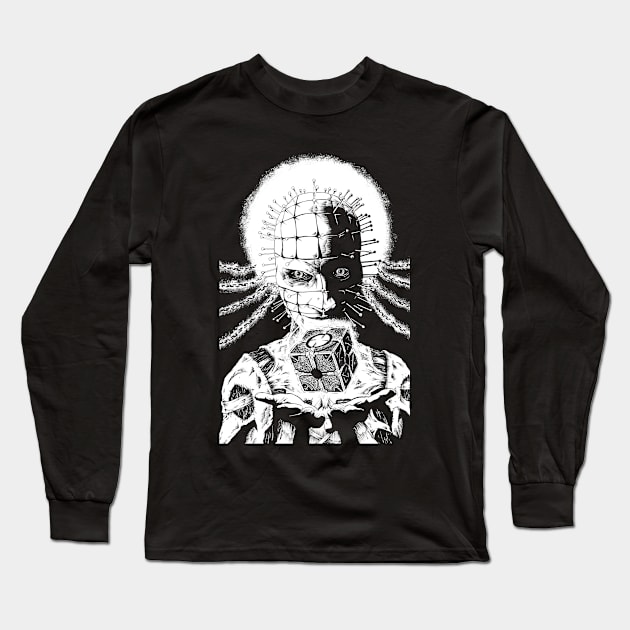 Pinhead hellraiser 2022 Long Sleeve T-Shirt by JonathanGrimmArt